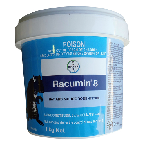 Bayer Racumin 8 Rat & Mouse Rodenticide Concentrated Powder 1kg