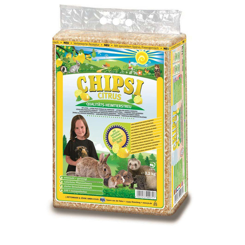 Chipsi Citrus Softwood Bedding Litter for Small Animals 60L/3.2kg