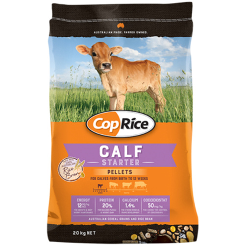 CopRice Calf Beef Cow Starter Fast Growth for Cattle 20% Protein 20kg 