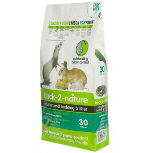 Back 2 Nature Cat Litter Small Animal Bedding 30L 