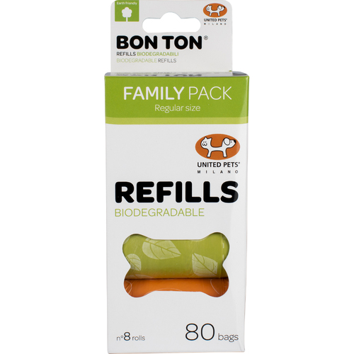 United Pets Bon Ton Biodegradable Dog Waste Bags Assorted 8 Pack