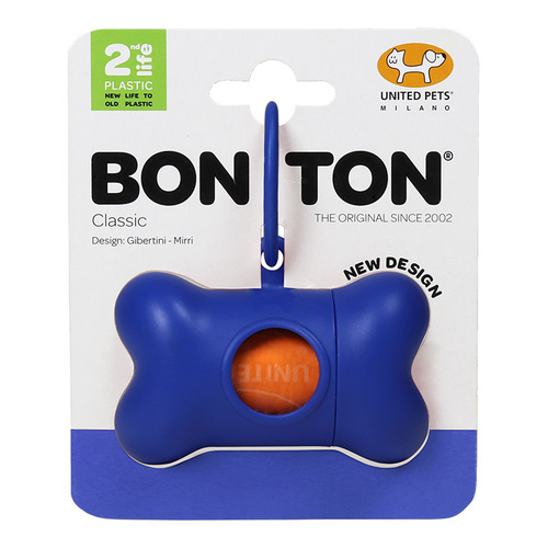 United Pets Bon Ton Classic Dog Waste Bag Dispenser 2nd Life Blue