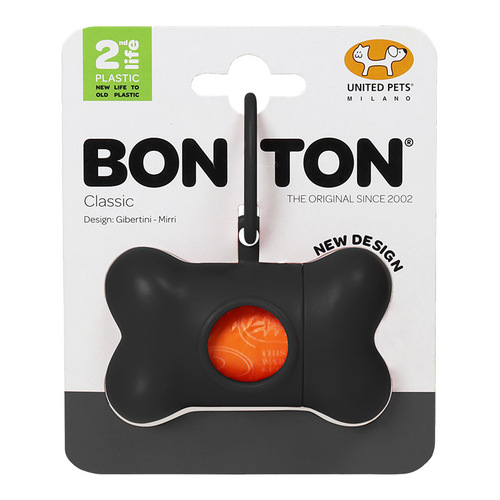 United Pets Bon Ton Classic Dog Waste Bag Dispenser 2nd Life Black