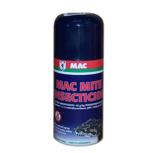 Mac Mite Spray Controls Snake Mites in Reptile Enclosures 100g