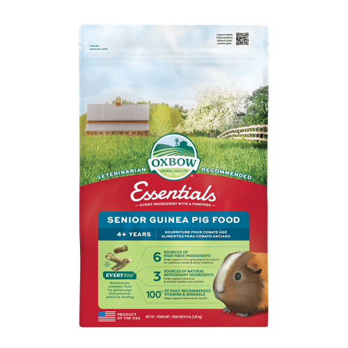 Oxbow Essentials Senior 4+ Years Guinea Pig Food Pellets for Small Pets 1.8kg