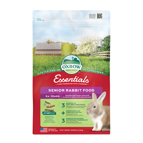 Oxbow Essentials Senior 5+ Years Rabbit Food Pellets for Small Pets 1.8kg