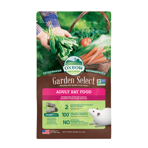 Oxbow Garden Select Adult Rat Food Pellets for Small Pets 1.13kg
