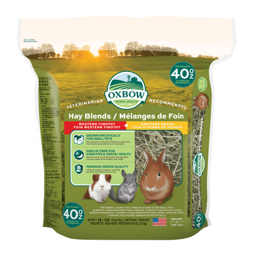 Oxbow Hay Blends Timothy & Orchard Grass for Small Pets Medium 1.13kg