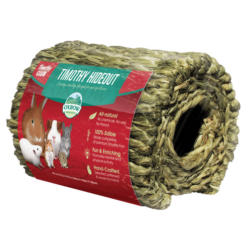 Oxbow Timothy Club Hideout for Rabbits Guinea Pigs & Chinchillas