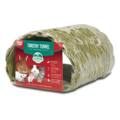 Oxbow Timothy Club Tunnel for Rabbits Guinea Pigs & Chinchillas
