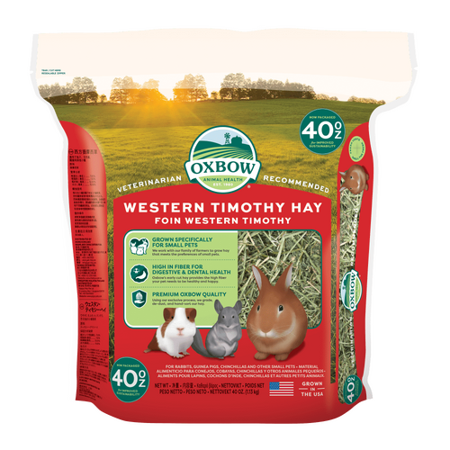Oxbow Western Timothy for Rabbits Guinea Pigs & Chinchillas Medium 1.13kg
