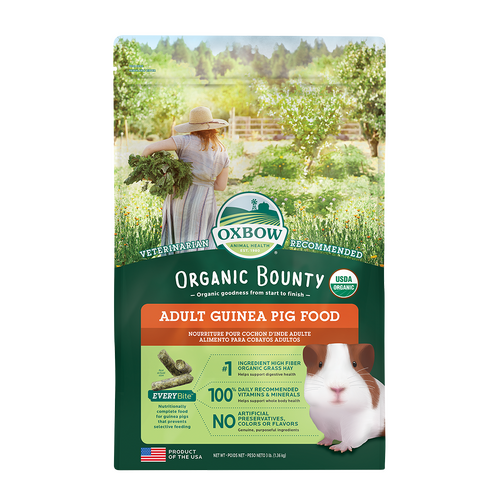 Oxbow Animal Health Organic Bounty Adult Pet Guinea Pig Food 1.36kg