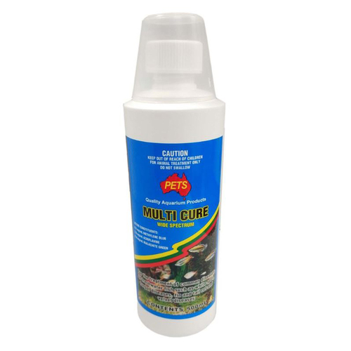 Pets Aquarium Multi Cure Wide Spectrum Treatment for White Spot 500ml