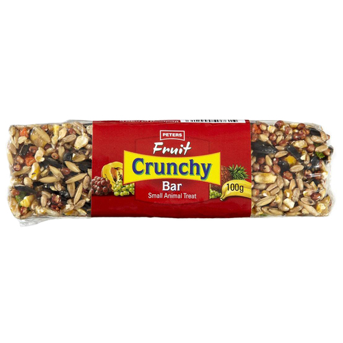 Peters Fruit Crunchy Bar Small Animal Food Treat 12 x 100g