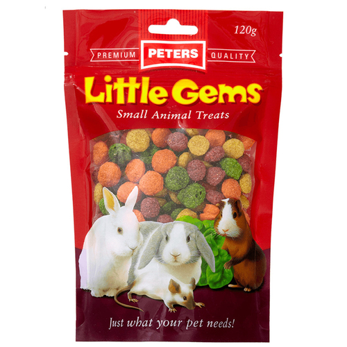 Peters Little Gems Small Animals Food Treats 4 x 120g