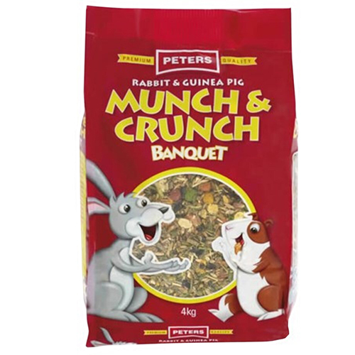 Peters Rabbit & Guinea Pig Munch & Crunch Banquet Feed 4kg
