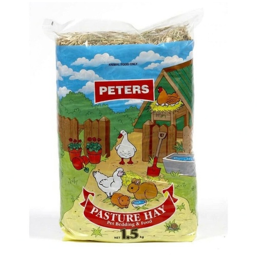 Peters Pasture Hay Pet Bedding & Food for Rabbits & Guinea Pigs 1.5kg