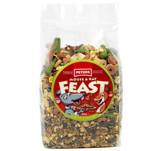 Peters Mouse & Rat Feast Meat Lovers Food Chew 6 x 800g