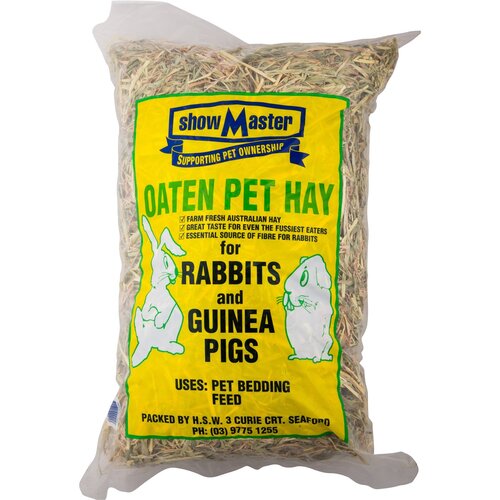 ShowMaster Oaten Pet Hay Bedding Feed for Rabbits & Guinea Pigs 2kg