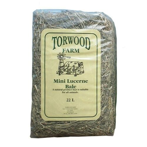 Torwood Farms Mini Lucerne Bale Small Animals Pigs & Horses Bedding 22L