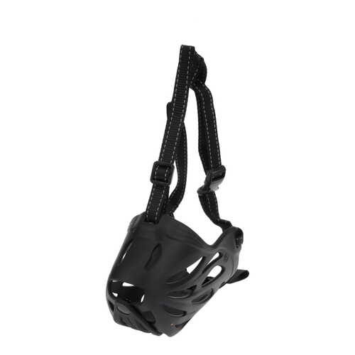 Zeez Comfort Lightweight Durable Pet Dog Restraint Muzzle Black Size 3