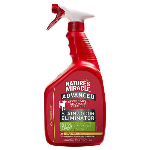 Natures Miracle Advanced Stain & Odor Eliminator for Dogs Sunny Lemon 946ml