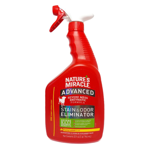 Natures Miracle Advanced Stain & Odor Eliminator for Cats Sunny Lemon 946ml