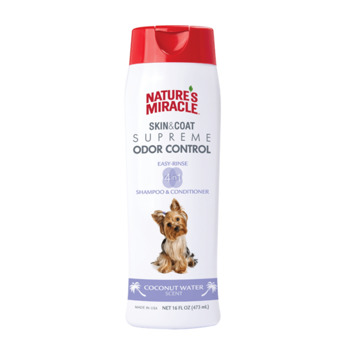 Natures Miracle Skin & Coat Odor Control Dog Shampoo & Conditioner 473ml