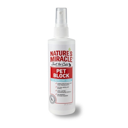 Natures Miracle Pet Block Repellent Spray for Cats 236ml