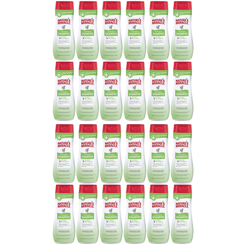 24 x Natures Miracle Whitening Dog Grooming Shampoo 473ml