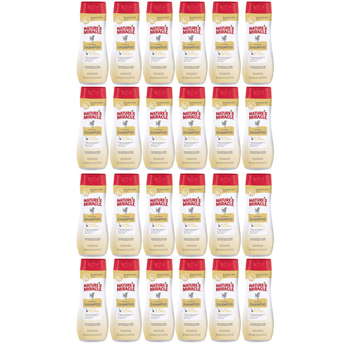 24 x Natures Miracle Oatmeal Dog Grooming Shampoo 473ml