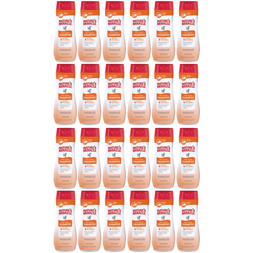 24 x Natures Miracle Shedding Control Dog Grooming Shampoo 473ml