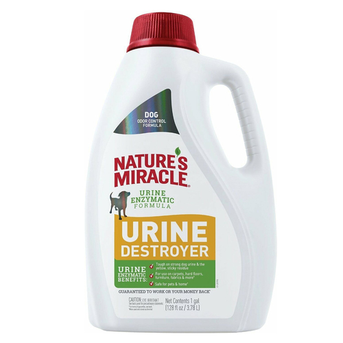 Natures Miracle Dog Urine Destroyer for Carpets Fabrics & Hard Floors 3.78L
