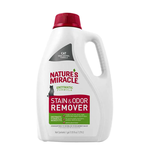 Natures Miracle Pet Cat Stain & Odor Remover Citrus Scent 3.78L