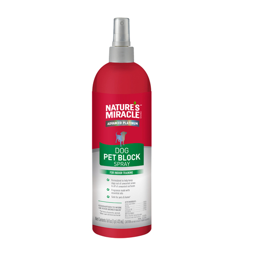 Natures Miracle Advanced Platinum Dog Pet Block Repellent Spray 473ml