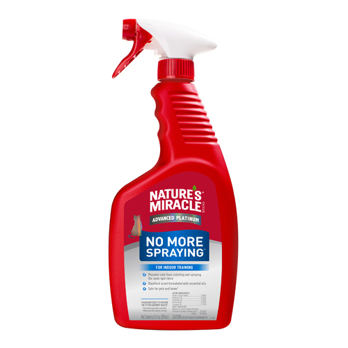 Natures Miracle Advanced Platinum Cat No More Spraying for Indoor Training 709ml
