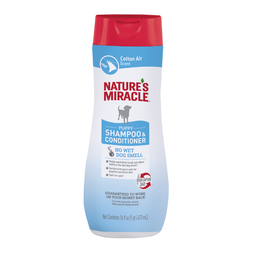 Natures Miracle Puppy Shampoo & Conditioner Cotton Air Scent 473ml