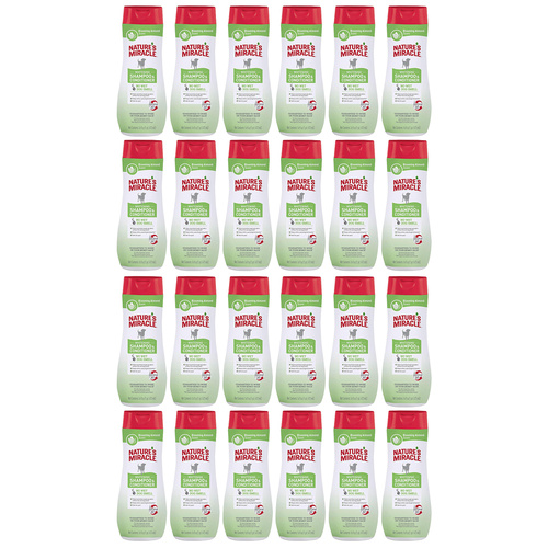 24 x Natures Miracle Whitening Dog Grooming Shampoo & Conditioner 473ml