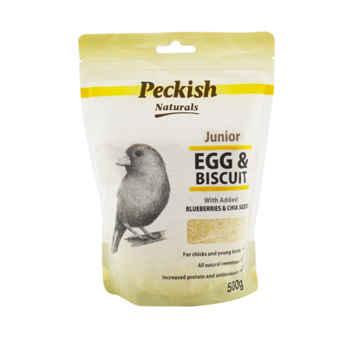 Peckish Junior Egg & Biscuit w/ Blueberries & Chia Seeds Bird Feed 500g