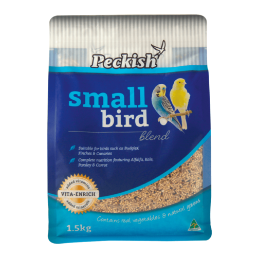 Peckish Small Bird Blend Feed Pellets for Budgies Finches & Canaries 1.5kg