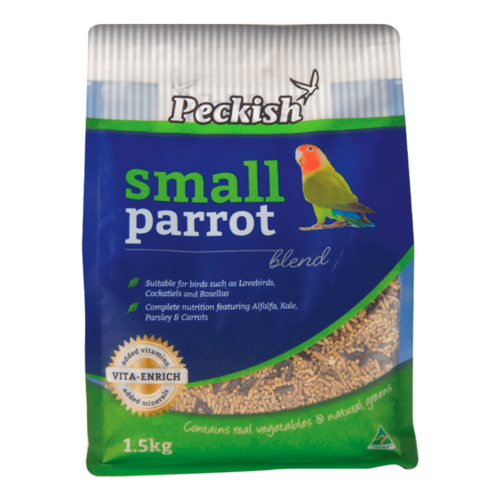 Peckish Small Parrot Blend Feed Pellets for Lovebirds & Cockatiels 1.5kg