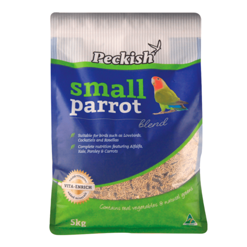Peckish Small Parrot Blend Feed Pellets for Lovebirds & Cockatiels 5kg
