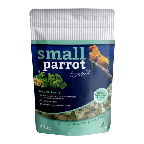 Peckish Small Parrot Treats for Training & Games Natural Greens 200g