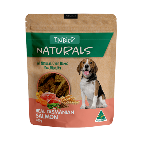 Tidbits Naturals Grain Free Salmon Dog Training Treats 350g