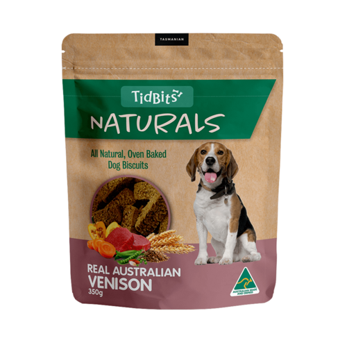 Tidbits Naturals Grain Free Venison Dog Training Treats 350g