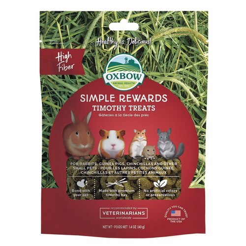 Oxbow Timothy Tasty Treats for Small Animals 40g