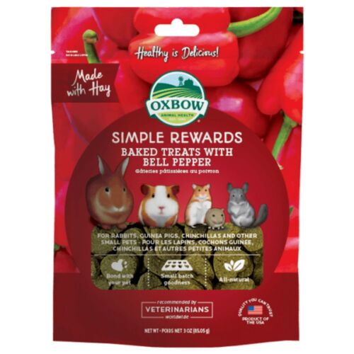 Oxbow Simple Rewards Small Animals Baked Treats w/ Bell Pepper 85g