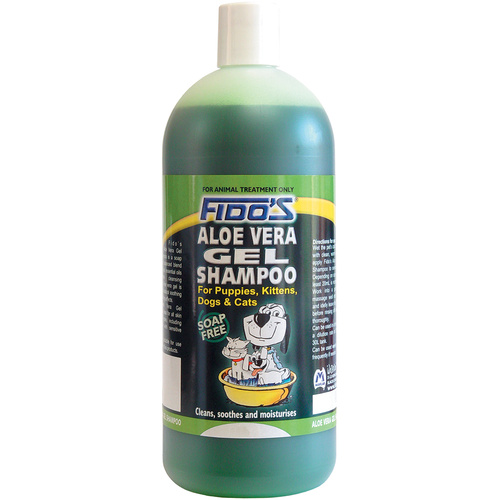 Fidos Aloe Vera Gel Shampoo for Kittens Puppies Cats & Dogs - 3 Sizes