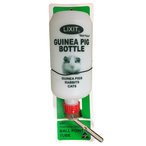 Lixit Guinea Pig Ball Point Tube Water Bottle - 2 Sizes