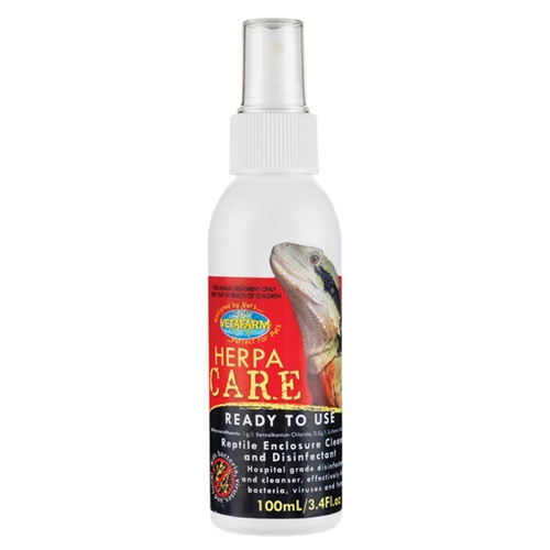 Vetafarm Herpacare Hospital Grade Disinfectant Cleaner Spray - 2 Sizes